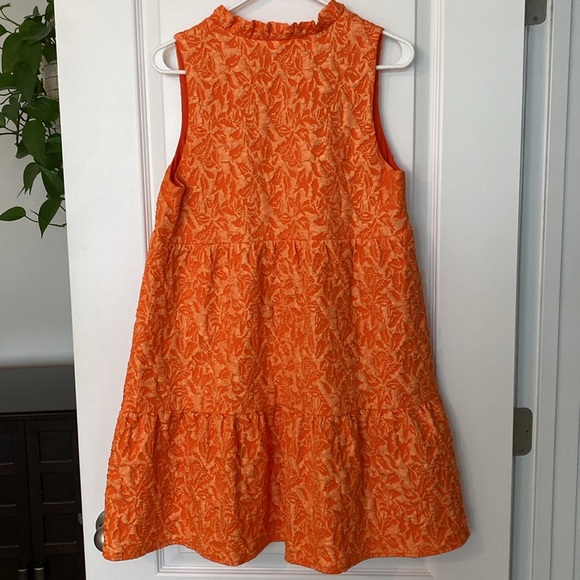 THML orange tiered babydoll dress - Picture 3 of 10